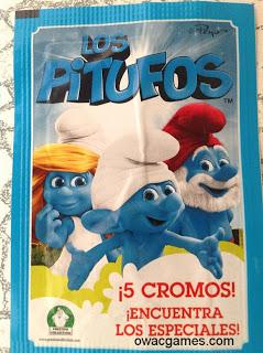 Los Pitufos colección de cromos stickers de Preziosi reeditada