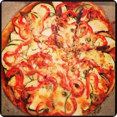 PIZZA VEGETAL EN CASA