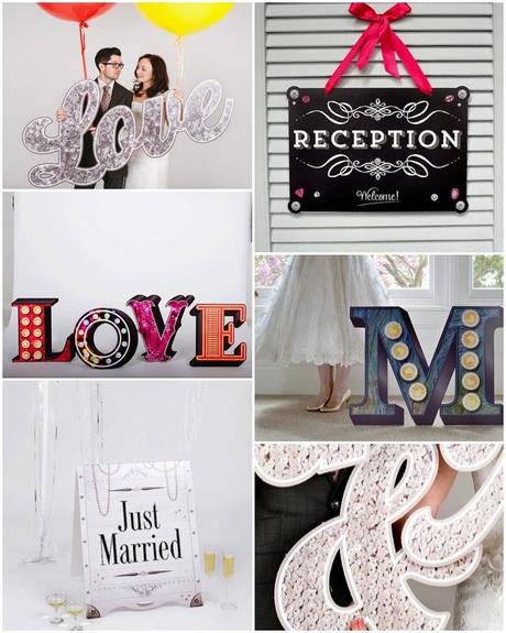 Scene Setter. Signs and photo booth accessories