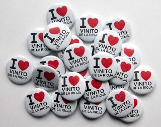 Chapas personalizadas pequeñas I love Vinito de Rioja