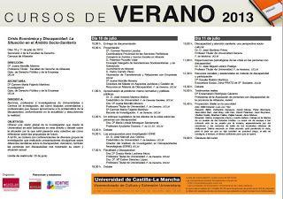 Curso de Verano: Crisis económica y discapacidad: La situación en el ámbito socio-sanitario