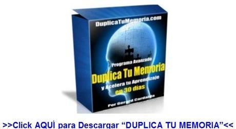 Descarga aquí el Video Curso -Duplica Tu Memoria-