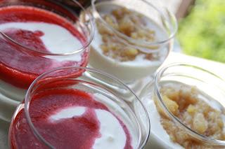 crema de yogurt y Mascarpone / Joghurt-Mascarpone-Creme