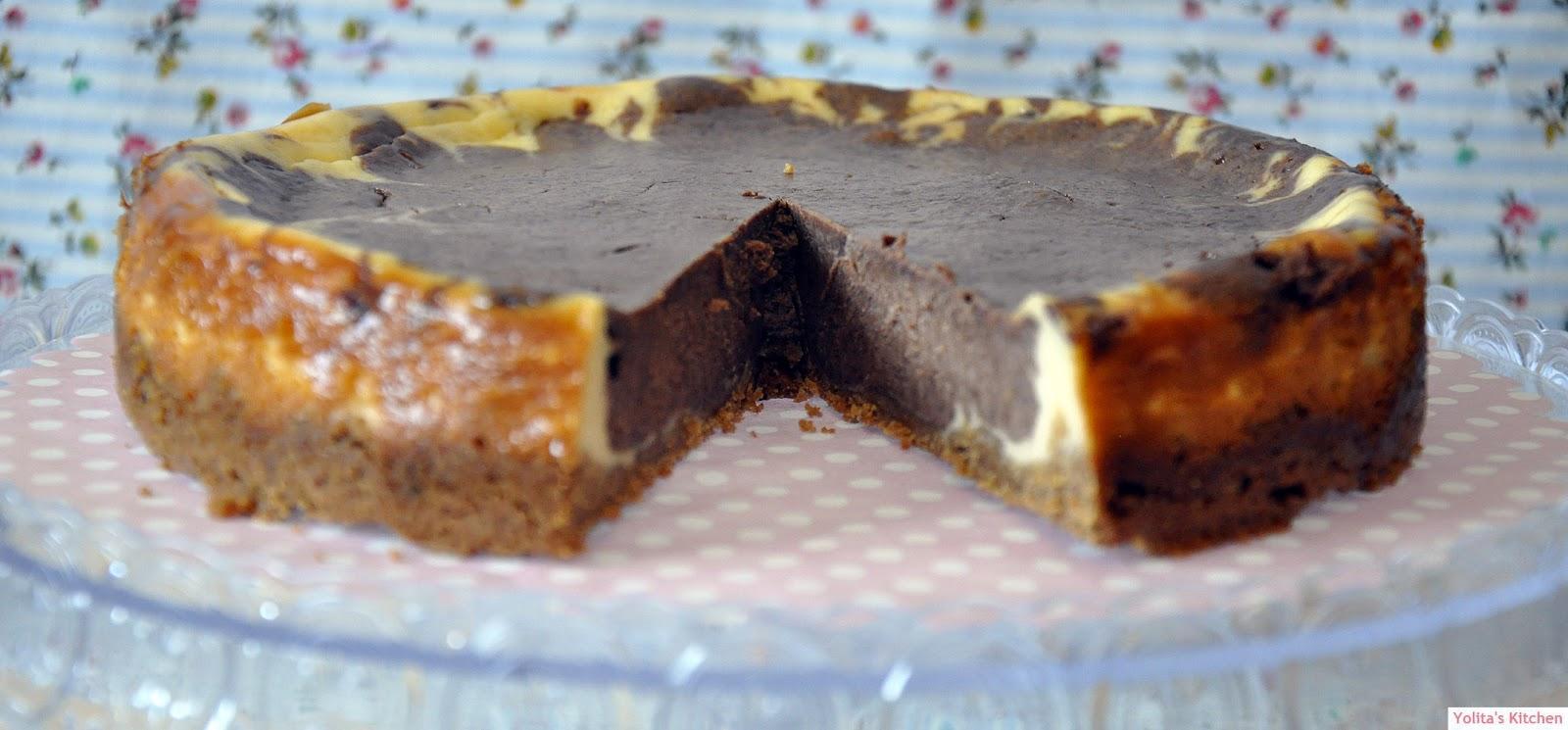 Pastel de Queso y Chocolate