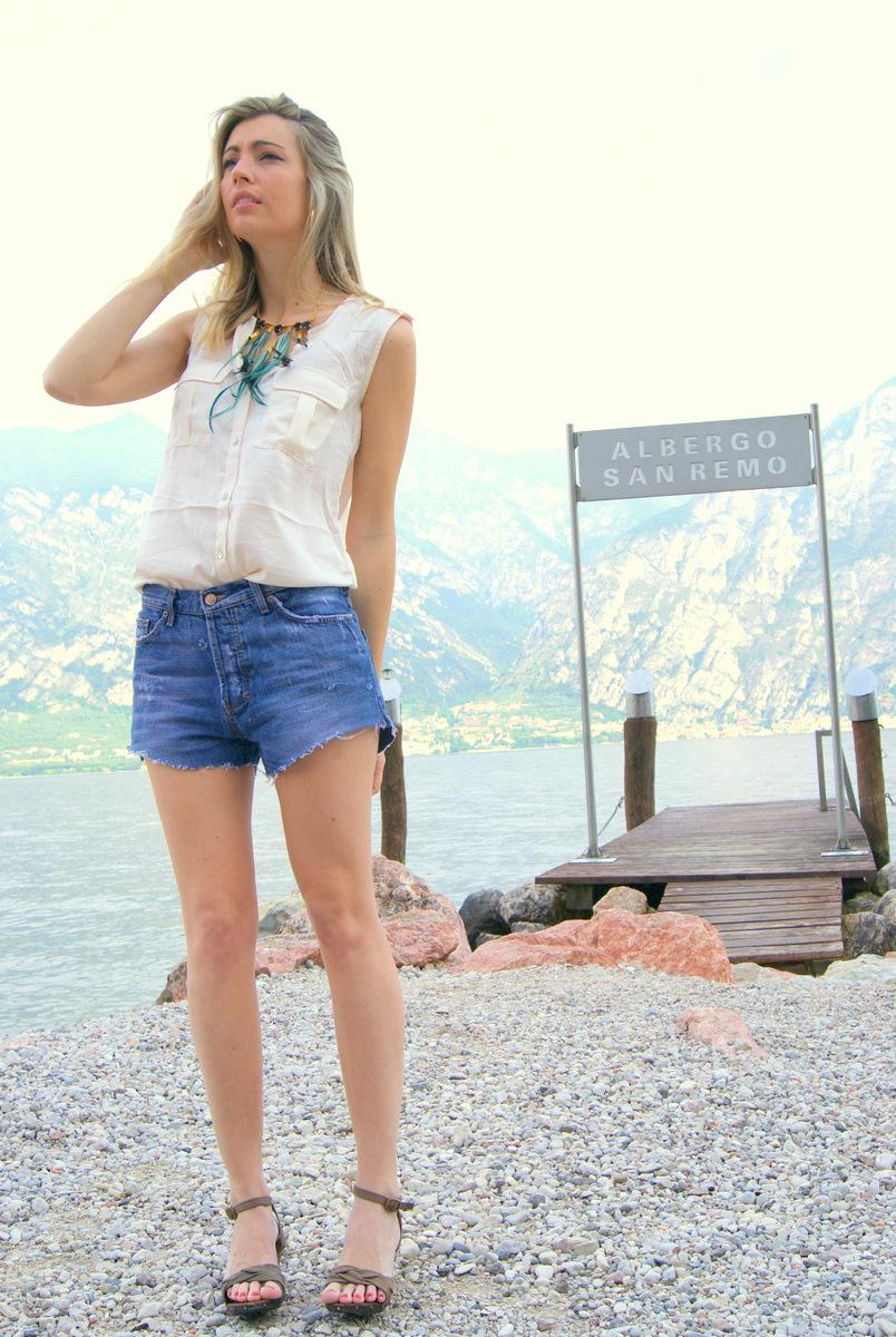 Lago di garda with my DIY shorts!