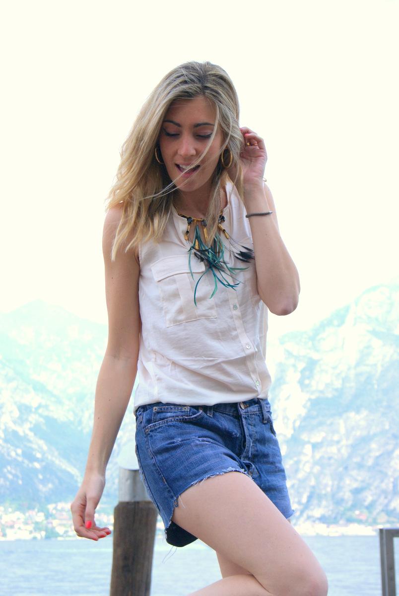 Lago di garda with my DIY shorts!