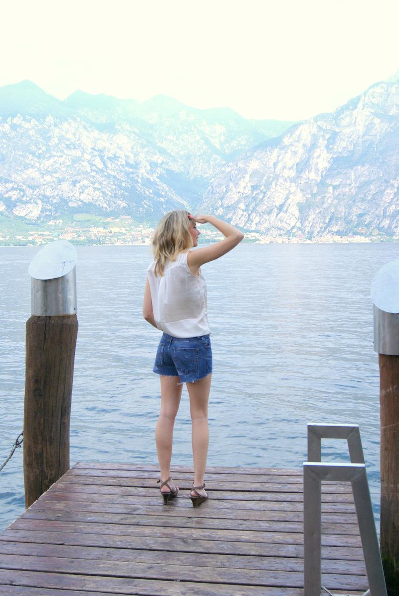 Lago di garda with my DIY shorts!