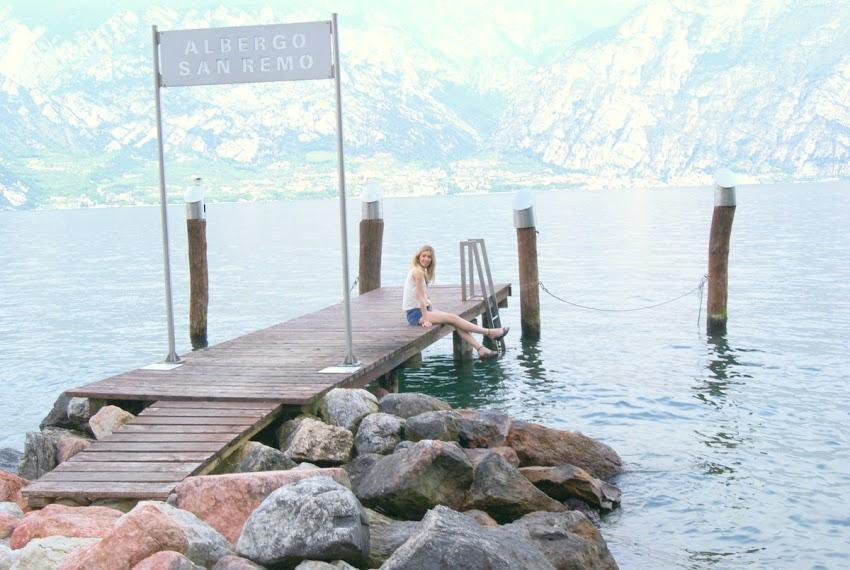 Lago di garda with my DIY shorts!