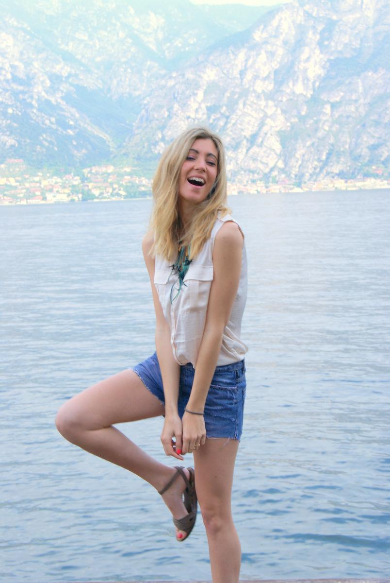 Lago di garda with my DIY shorts!