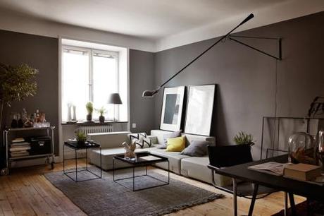 Decoración monocromática Decoración color gris 2