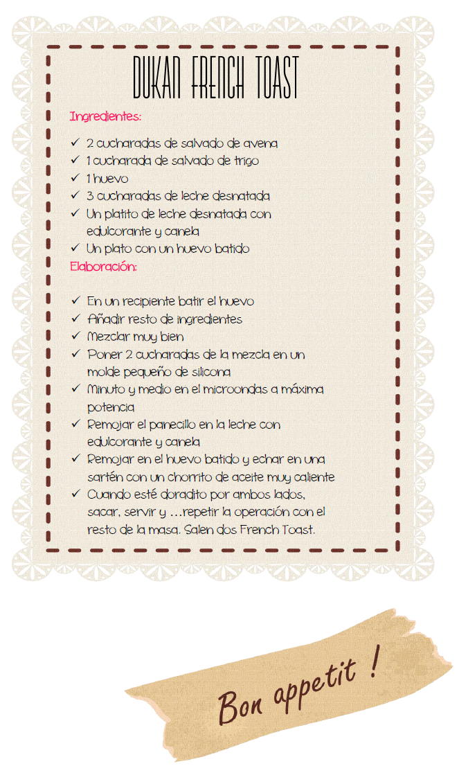 Dukan French Toast