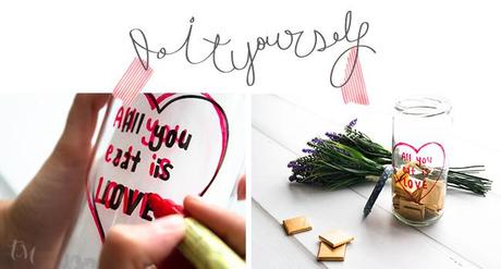 bote de cristal pintado