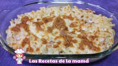 Macarrones con nata