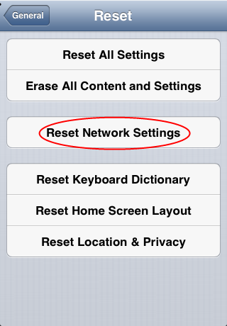 Reinicia la configuracion de la red