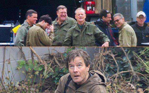 Imágenes desde el set: Bryan Cranston en 'Godzila' y Clooney y compañía en 'Monuments Men'