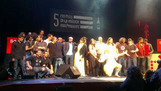 Xoel López y Niños Mutantes triunfan en los V Premios de la Música Independiente