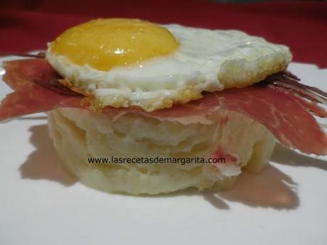 Timbal de huevo y jamón