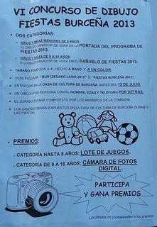 CONCURSO dibujo fiestas burtzeña 2013