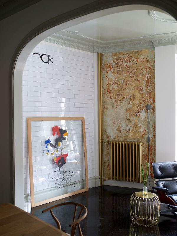 Una magnífica casa, con destellos dorados, en Estambul