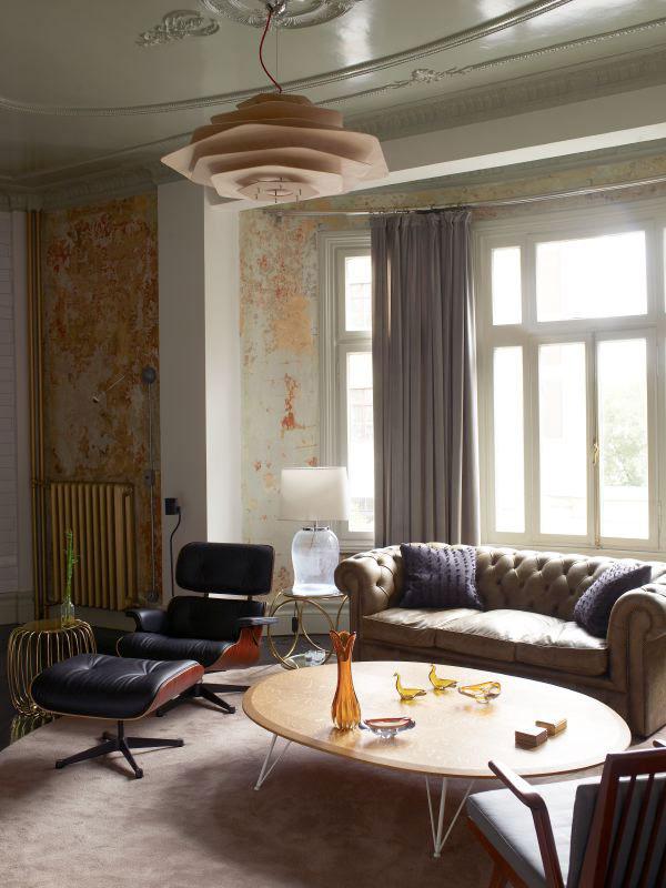 Una magnífica casa, con destellos dorados, en Estambul