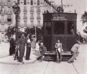 Vendedores de periódicos, Madrid, 1935