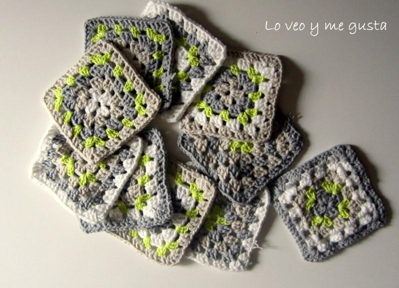 Colcha granny square para la peque