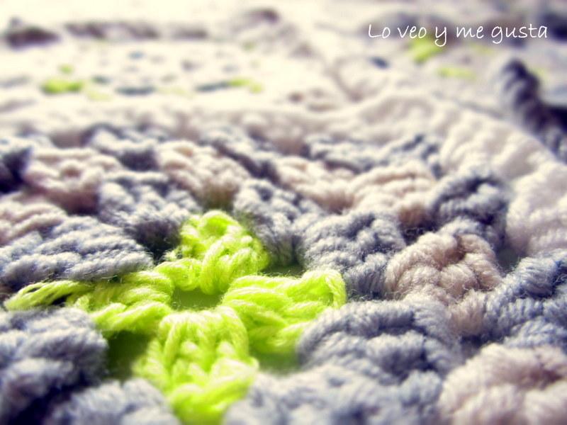 Colcha granny square para la peque
