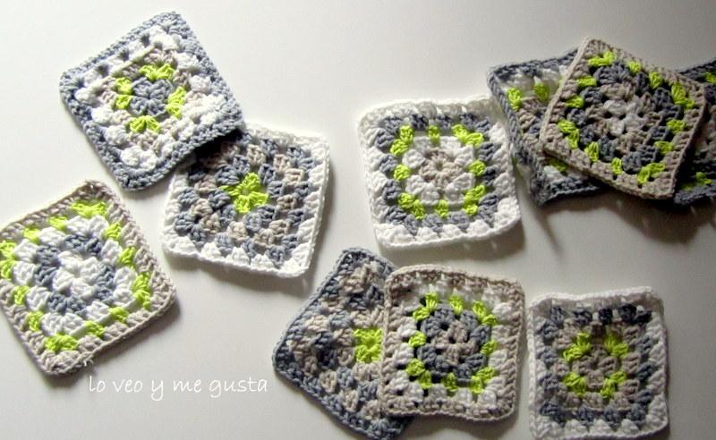 Colcha granny square para la peque