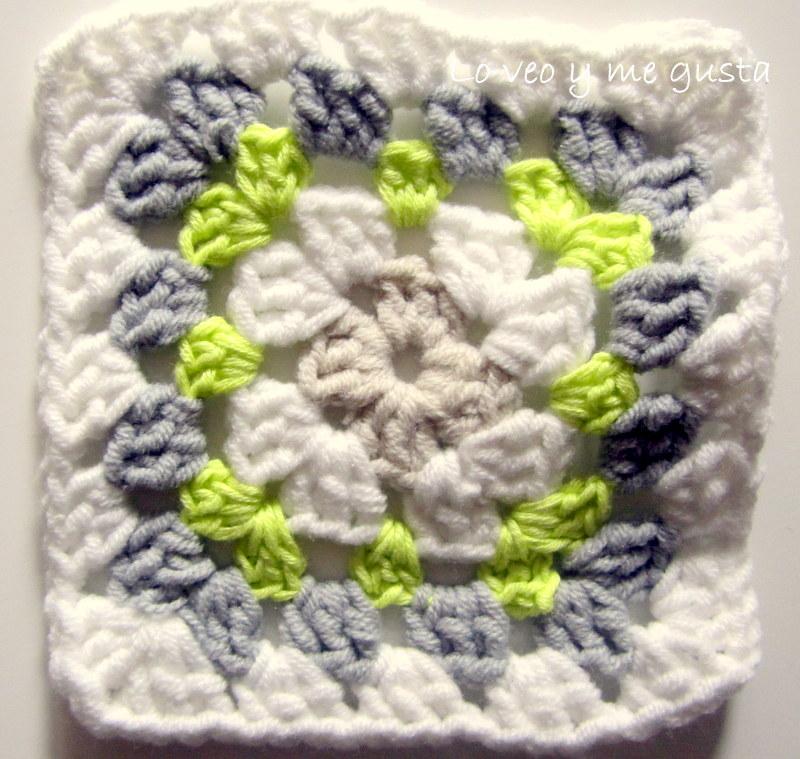Colcha granny square para la peque