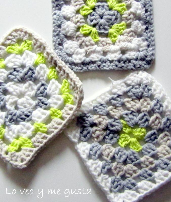Colcha granny square para la peque