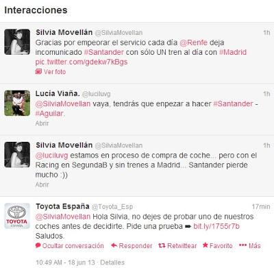 TOYOTA. Conversaciones en Twitter: cada día una aventura