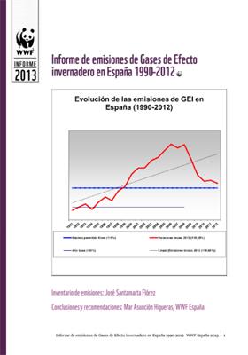WWF: Informe de emisiones de GEI en España 1990-2012