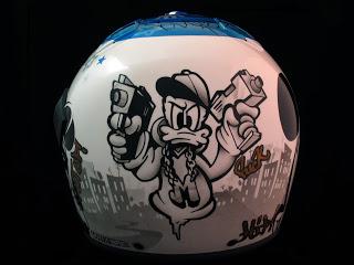 Aerografía en casco Schuberth J1