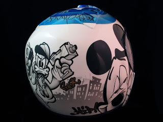 Aerografía en casco Schuberth J1