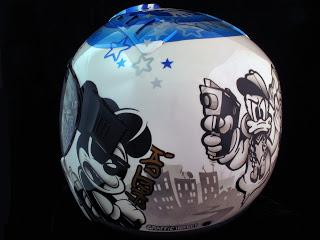 Aerografía en casco Schuberth J1