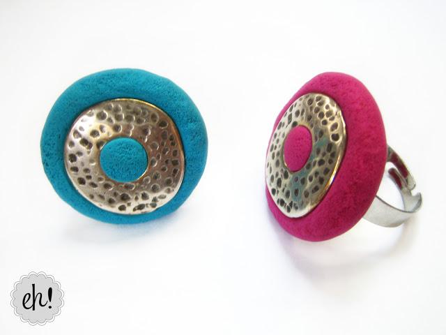 Anillos de fimo y zamak