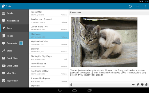 Wordpress para Android