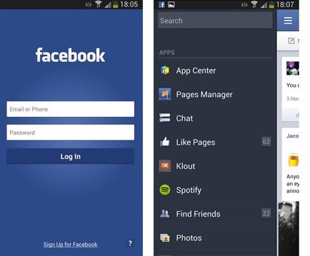 Facebook en tu Android dispositivo