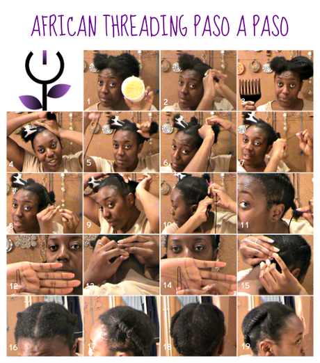 Mi estilo de african threading favorito african threadingn paso a paso