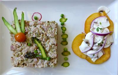 Tartar de Atún sobre Cuscús Y... Tartar de Atún sobre Cuscús Y...