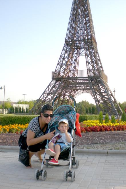 Laura con su hijo Gustavo