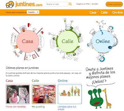 Una web de ocio infantil: #nuevojuntines