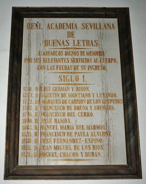 La Casa de los Pinelo (7): lápidas de la Academia de Buenas Letras.