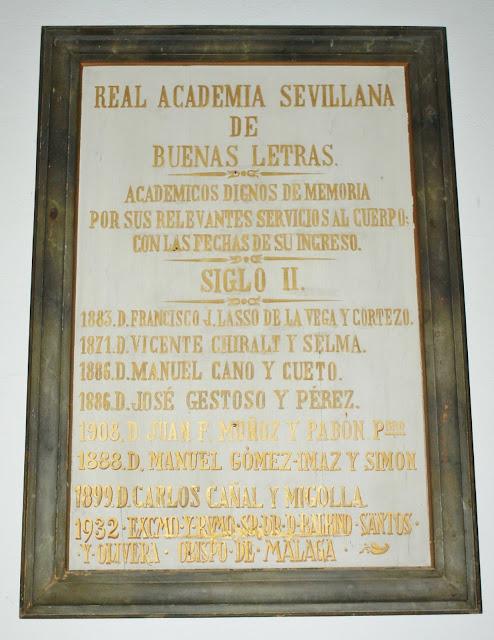 La Casa de los Pinelo (7): lápidas de la Academia de Buenas Letras.