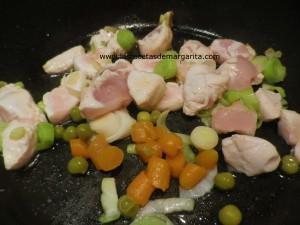 Tortitas saladas con pollo