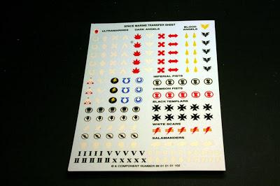 Nuevas calcas de los marines espaciales