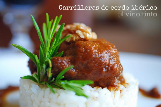 Carrilleras de cerdo ibérico al vino tinto