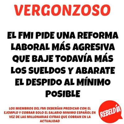 Los sueldos deben seguir bajando y despido más barato, según el FMI