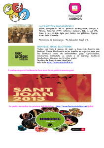 Agenda 21, 22 y 23 de junio