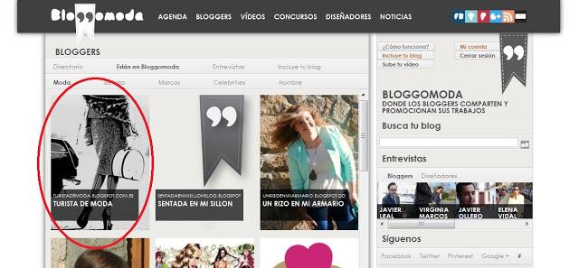 Turista de Moda ya forma parte de BLOGGOMODA :)